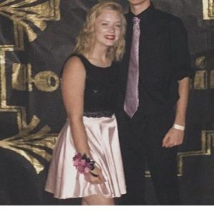 size 5. city triangles. 2 piece dress